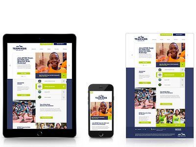 Team for kids ui ux design webdesign
