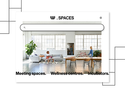 Co-working spaces website exploration coworking space design flat icon interior logo minimal typography ui web web design website