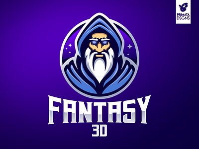 Fantasy 3D brand design dribbble esport esports fantasy illustration logo sport logo sportlogo typography vector vector art vector artwork wizard wizard logo