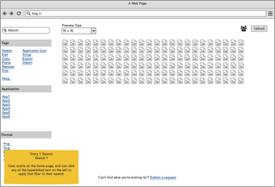 Asset Repository Mockups (Part 3, v2) mockup ui ux