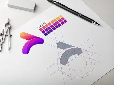 A Logo aletter alogo awesome logo branding color design graphic design letter letters logo logo idea logo ideas logo inspiration logoidea logoideas logoinspiration logoinspirations logos logotype vector