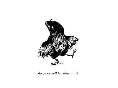 You’re not my Dad black fish chicken dance lineart