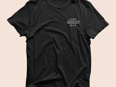 Hoodzpah "Shine On" Shop Tee badge beach globe hoodzpah illustration lettering logo seal t shirt t shirt design tee typography