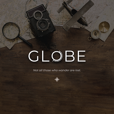 Globe logo adobe clean design designer flat graphic graphicdesign idea illustrator logo quote travel typography vector