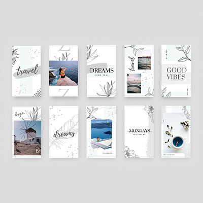 9"IDEAS - Unsalted Instagram Puzzle Pack blue brand identity branding feminine graphics instagram design instagram post instagram puzzle instagram puzzle template instagram stories instagram template minimal minimalism puzzle social media social media branding social media bundle social media design social media pack trending