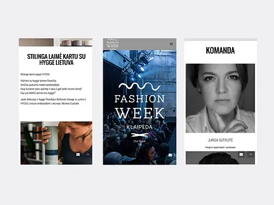 Fashion Week Klaipeda - Web Design 9inchideas backend branding developer fashion web fashion website front end development fullstack laravel magento minimal shopify theme web web design web designer web developer web development website wordpress