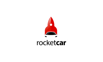 ROCKET CAR auto business car company concept design element fast graphic icon illustration logo logotype rocket sign speed symbol technology transport vector