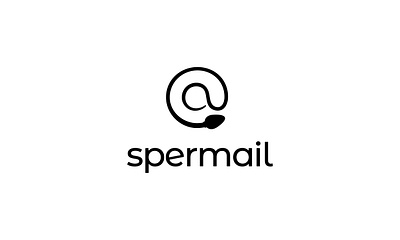 SPERMAIL address business communication computer design e mail email icon internet isolated logo mail red sign sperm symbol technology web white www