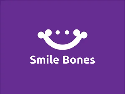 Smile Bones logo design illustration logo