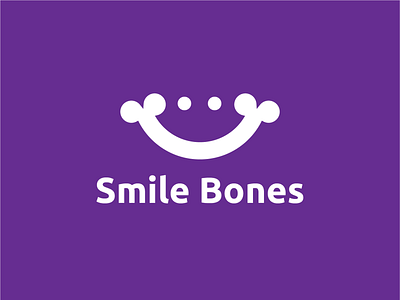 Smile Bones logo design illustration logo