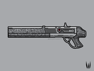 Chaperone chaperone destiny destiny 2 flatvector illustration lineart shotgun vector weapon