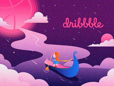 Hello Dribbble ！ ui 卷筒纸 应用 插图 活版印刷 设计