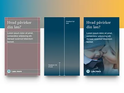 Anatomy of content box, Djøf anatomy corporate cta gradient ui