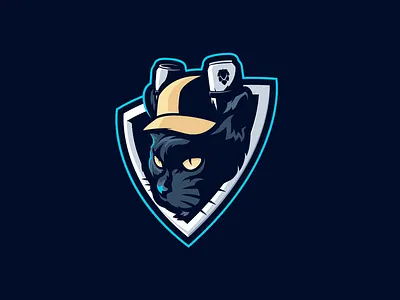 HC Pivní kocouři ( beer tomcat ) beer cat design hockey logo tomcat