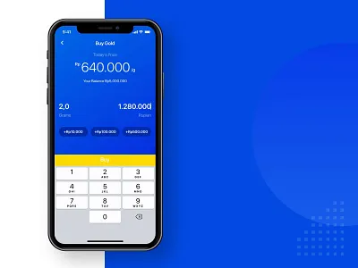 Buy Gold App android app blue branding business buy clean design design app finance finance app fintech gold gold app icon illustration minimal pluang ui ux