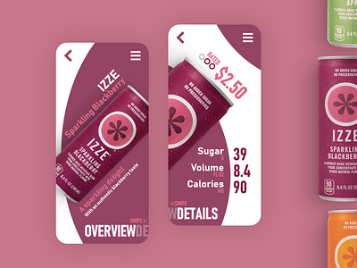 Can Drinks app beverage can drinks clean colour design drinks mobile mobile app modern pink purple rounded soda ui ux vibrant white