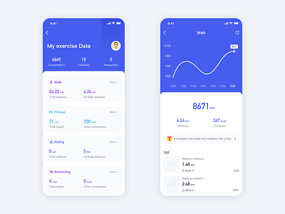 Sport Tracking App ui 图标 设计