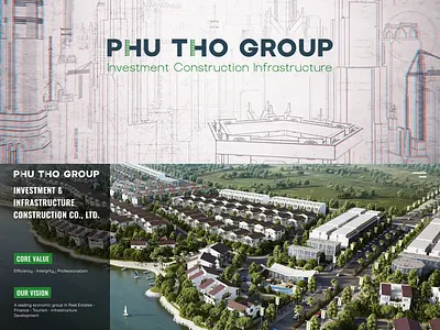 Phu Tho Group logo web design