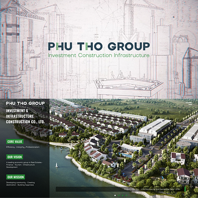 Phu Tho Group logo web design