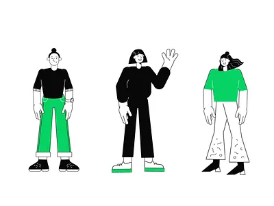 Smart Illustration Library animation behance behance project case study character design illustration illustrator loop netguru outline sketch smart library smart system smart systems