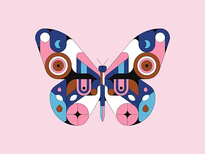 Butterfly butterfly geometric illustration illustrator pattern