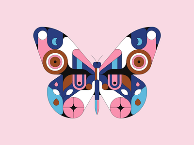 Butterfly butterfly geometric illustration illustrator pattern