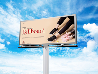 Free Modern Outdoor Advertisement Billboard Mockup billboard design branding download font frame free free mockup freebie identity logo mock up mockup mockup free mockup psd mockups print psd stationery template