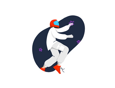 Astronaut design illustration