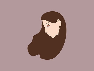 Chocolate flat illustration portrait