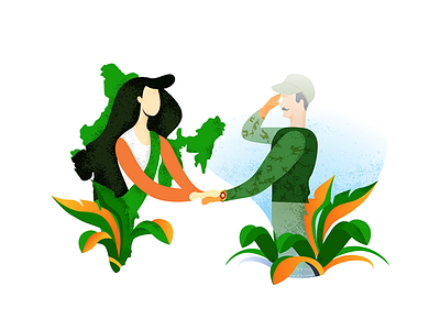Dribb brother sister festival design studio illustration im designs independence indian minimal rakhi safron soldier