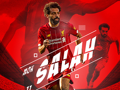 Salah liverpool fc photoshop poster design premierleague salah sports design sports poster