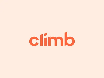 Climb Branding angle brand branding color cut finance incline logo logo design logo mark orange