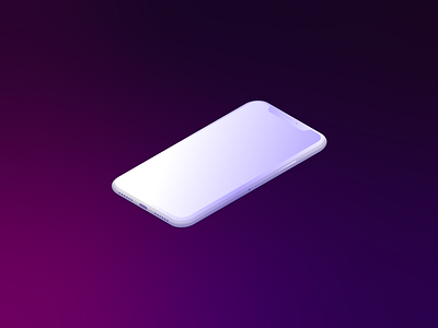 iPhone X | Isometric Illustration adobe illustrator design gradient graphicdesign illustration isometric art isometric illustration isometry vector