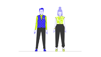style test characters design illustration people retro style styletest vector website