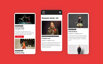 Centaur Theatre Montreal clean design mobile responsive theatre ui ux web design webdesign website