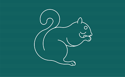 Squirrel animal logo circles design geometric graphic design icon illustration line art lines logo minimal simple squirrel vector vector illustration