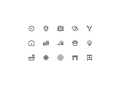 Alojar Icon Set 1px figma icon icon design icon set outlined thin vector