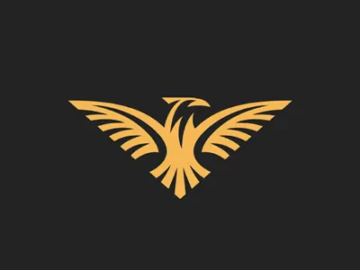 PROUD HUNTER bird eagle falcon hawk hunter logo predator proud raven sign wings