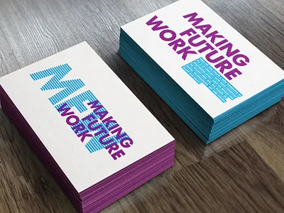 Making Future Work // Identity brand design branding design identity identity design logo poster design