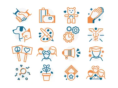 Icons Set WIP badge design icon icon design icons illustrator ui vector web