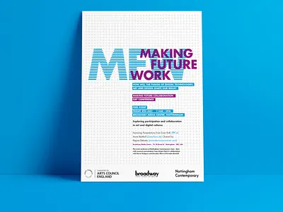 Making Future Work // Poster brand design branding design identity identity design logo poster design