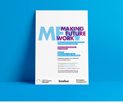 Making Future Work // Poster brand design branding design identity identity design logo poster design