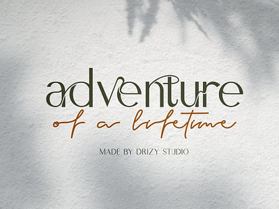 Adventure Of A Lifetime branding design dribbble font font duo futuristic popular quote typeface typography