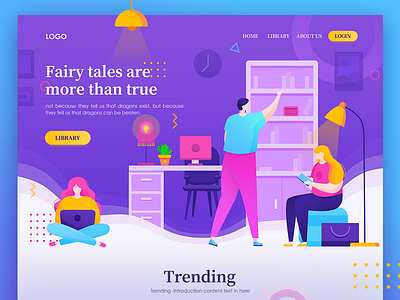 Fairy tales are more than true app branding design icon illustration pattern platform system ui web