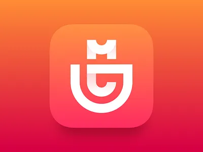 Shopping APP Logo app icon logo mall red