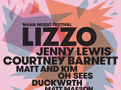 LIZZO!!! graphic design lizzo nonprofit omaha poster screenprint vector