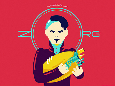 Z 36daysoftype character film poster five element fun art gary oldman illustration vector zorg