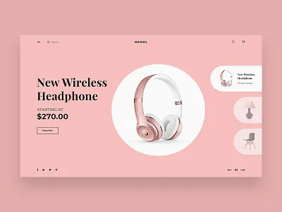 Minimal Ecommerce Website Header ecommerce fashion header minimal online shop shofity shop uiux web design woocommerce