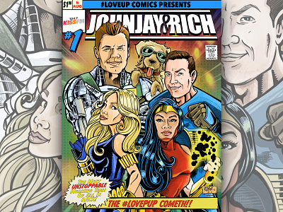 Johnjay & Rich Morning Show Comic Book Illustration adobe illustrator adobe photoshop adobe sketch adobe suite branding caricatures comic art comic book comic book art digital art digital illustration digital painting drawing illustraion illustration art inking poster design