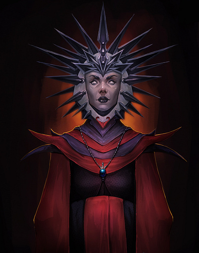 lady of pain character character design illustration